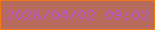 文字の大きさ：5、枠の色：ef7819、背景の色：b76b5c、文字の色：bc57bb 無料ブログパーツのブログ時計
