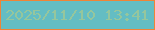 文字の大きさ：5、枠の色：ef8437、背景の色：64bdc3、文字の色：95c69d 無料ブログパーツのブログ時計