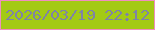 文字の大きさ：3、枠の色：ef8ebf、背景の色：a3ca14、文字の色：7f83a6 無料ブログパーツのブログ時計
