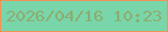 文字の大きさ：5、枠の色：ef9457、背景の色：79d5aa、文字の色：8dad6e 無料ブログパーツのブログ時計