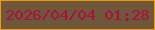 文字の大きさ：3、枠の色：ef9b07、背景の色：6e573a、文字の色：ac1139 無料ブログパーツのブログ時計