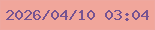 文字の大きさ：5、枠の色：efa89f、背景の色：f1a69b、文字の色：775391 無料ブログパーツのブログ時計