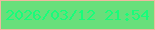 文字の大きさ：5、枠の色：efb8a0、背景の色：68df7b、文字の色：18fd7a 無料ブログパーツのブログ時計