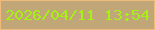 文字の大きさ：2、枠の色：efba7b、背景の色：c1a677、文字の色：a6f013 無料ブログパーツのブログ時計