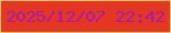 文字の大きさ：2、枠の色：efc85e、背景の色：e53623、文字の色：a41daa 無料ブログパーツのブログ時計