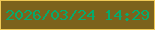 文字の大きさ：1、枠の色：efc956、背景の色：7c621c、文字の色：04ab6d 無料ブログパーツのブログ時計