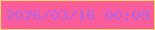 文字の大きさ：3、枠の色：efd868、背景の色：fb5d9a、文字の色：b263ed 無料ブログパーツのブログ時計