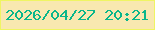 文字の大きさ：4、枠の色：eff563、背景の色：f8e8b0、文字の色：09b68b 無料ブログパーツのブログ時計