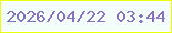 文字の大きさ：3、枠の色：effc0b、背景の色：f4fefc、文字の色：8872bd 無料ブログパーツのブログ時計