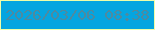 文字の大きさ：1、枠の色：effda9、背景の色：05a5e0、文字の色：4d8aa0 無料ブログパーツのブログ時計