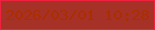 文字の大きさ：1、枠の色：f0213f、背景の色：a53127、文字の色：ac2e00 無料ブログパーツのブログ時計