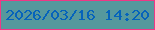 文字の大きさ：3、枠の色：f03786、背景の色：56989d、文字の色：0563bb 無料ブログパーツのブログ時計
