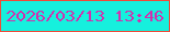 文字の大きさ：5、枠の色：f04a38、背景の色：16f0dd、文字の色：d131ae 無料ブログパーツのブログ時計