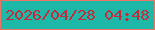 文字の大きさ：2、枠の色：f07465、背景の色：1db8a8、文字の色：c12b3a 無料ブログパーツのブログ時計