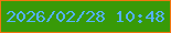 文字の大きさ：1、枠の色：f07610、背景の色：389a08、文字の色：53b2ff 無料ブログパーツのブログ時計