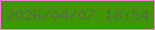 文字の大きさ：2、枠の色：f083d1、背景の色：409503、文字の色：566f44 無料ブログパーツのブログ時計