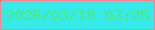 文字の大きさ：1、枠の色：f08696、背景の色：37eaea、文字の色：4fea73 無料ブログパーツのブログ時計