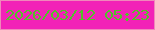 文字の大きさ：3、枠の色：f087bb、背景の色：f222b7、文字の色：53c12a 無料ブログパーツのブログ時計