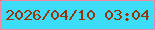 文字の大きさ：3、枠の色：f088a3、背景の色：3dddf9、文字の色：94350b 無料ブログパーツのブログ時計