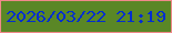文字の大きさ：3、枠の色：f0898a、背景の色：5a8726、文字の色：032ed0 無料ブログパーツのブログ時計