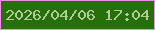 文字の大きさ：1、枠の色：f08cea、背景の色：276f0b、文字の色：b2cb9a 無料ブログパーツのブログ時計
