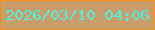 文字の大きさ：3、枠の色：f08f13、背景の色：c99e6b、文字の色：4ff1e3 無料ブログパーツのブログ時計