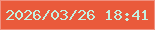 文字の大きさ：2、枠の色：f0907f、背景の色：ea5a3b、文字の色：c4f0e0 無料ブログパーツのブログ時計