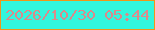 文字の大きさ：1、枠の色：f09618、背景の色：32f6dd、文字の色：da8a8b 無料ブログパーツのブログ時計