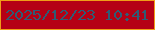 文字の大きさ：3、枠の色：f09e18、背景の色：b50115、文字の色：2f5c75 無料ブログパーツのブログ時計