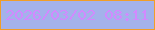 文字の大きさ：2、枠の色：f09e29、背景の色：a4b2eb、文字の色：d18afe 無料ブログパーツのブログ時計