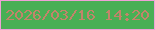 文字の大きさ：1、枠の色：f0a1d7、背景の色：49af55、文字の色：c2846a 無料ブログパーツのブログ時計
