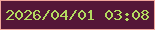 文字の大きさ：2、枠の色：f0a69b、背景の色：551737、文字の色：b3da60 無料ブログパーツのブログ時計