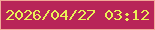 文字の大きさ：3、枠の色：f0a898、背景の色：b82558、文字の色：eaf157 無料ブログパーツのブログ時計