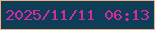 文字の大きさ：3、枠の色：f0b27d、背景の色：0e3d57、文字の色：d22ca0 無料ブログパーツのブログ時計