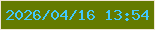 文字の大きさ：3、枠の色：f0e6d6、背景の色：647b00、文字の色：42c8fb 無料ブログパーツのブログ時計