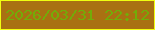 文字の大きさ：5、枠の色：f0ff11、背景の色：a97112、文字の色：73ac08 無料ブログパーツのブログ時計