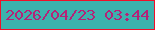 文字の大きさ：3、枠の色：f10f29、背景の色：3cb2ad、文字の色：b42277 無料ブログパーツのブログ時計