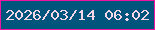文字の大きさ：1、枠の色：f114a3、背景の色：00557c、文字の色：f5d7e8 無料ブログパーツのブログ時計