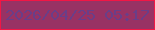 文字の大きさ：5、枠の色：f11645、背景の色：983264、文字の色：6a3e88 無料ブログパーツのブログ時計