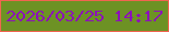 文字の大きさ：4、枠の色：f16550、背景の色：6d9224、文字の色：8c11ba 無料ブログパーツのブログ時計