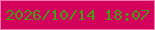 文字の大きさ：5、枠の色：f178ad、背景の色：d3015c、文字の色：479d11 無料ブログパーツのブログ時計