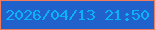 文字の大きさ：5、枠の色：f17b5b、背景の色：2061cb、文字の色：0bb1fb 無料ブログパーツのブログ時計