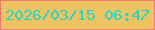 文字の大きさ：2、枠の色：f17b71、背景の色：eec363、文字の色：25d5c4 無料ブログパーツのブログ時計