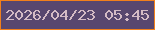 文字の大きさ：3、枠の色：f1801c、背景の色：58476f、文字の色：d4bbc5 無料ブログパーツのブログ時計