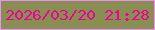 文字の大きさ：5、枠の色：f18df7、背景の色：898e53、文字の色：ef0197 無料ブログパーツのブログ時計