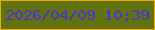 文字の大きさ：3、枠の色：f1ab06、背景の色：60730e、文字の色：502fcf 無料ブログパーツのブログ時計