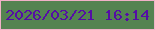 文字の大きさ：4、枠の色：f1b1c8、背景の色：548351、文字の色：550da6 無料ブログパーツのブログ時計