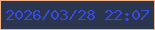 文字の大きさ：3、枠の色：f1b289、背景の色：2c354e、文字の色：364cde 無料ブログパーツのブログ時計