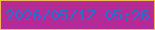 文字の大きさ：2、枠の色：f1b85a、背景の色：b42a96、文字の色：2270d4 無料ブログパーツのブログ時計