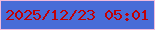 文字の大きさ：4、枠の色：f1bbdd、背景の色：496cd7、文字の色：c20004 無料ブログパーツのブログ時計